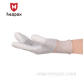 Hespax PU Fingertips Coated Touch Screen Work Gloves